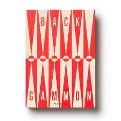 Printworks Classic Art Of Backgammon-Red Cream PW-00756