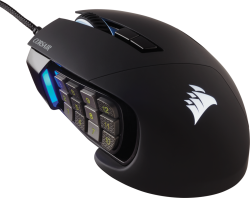 Scimitar Rgb Elite Optical Moba/Mmo Gaming Mouse - Black CH-9304211-AP