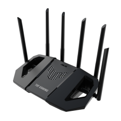 Asus Tuf Gaming BE6500 Dual Band WiFi 7 (802.11be) Extendable Gaming Router, Quad 2.5GbE Ports, 3-step Port Forwarding, Smart Home Master, AiMesh Supp 90IG0920-MFAC00
