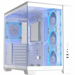 Asus A32 Plus White Atx Case Offers Support For 360mm Radiators And 420mm Graphics Cards With Black Or White Color Options Four Pre-installed Argb Fans And Clean Cable Management. A32 Plus TG Argb White