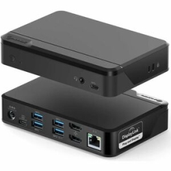 Alogic Universal Twin Hd Pro Docking Station (USB-C & USB-A Compatible) W/ Pd 85W DUTHDPR