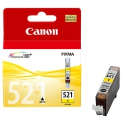 Canon Cli-521Y Original Inkjet Ink Cartridge - Yellow - 1 Pack - 505 Pages CLI521Y