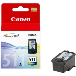 Canon Cl-511 Original Inkjet Ink Cartridge - Cyan, Magenta, Yellow - 1 Pack - 244 Pages CL511