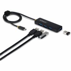 StarTech.com 4-Port USB-C Hub, 5Gbps, Bus Powered, USB-C To 4x USB-A Mini Hub, Extra Long 2ft/61cm Host Cable, 70% Pcr Plastic Housing - Connects Up To Four USB Devices To A Computer With A Single USB-C Port - Supports 5Gbps On USB 3.0 - Compatible With