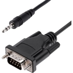 StarTech.com 3ft (1m) DB9 To 3.5mm Serial Cable For Serial Device Configuration, RS232 DB9 Male To 3.5mm For Calibrating Via Audio Jack - Cable For Projector, Tv - First End: 1 X Mini-phone Stereo Audio - Male - Second End: 1 X 9-pin Db-9 Rs-232 Serial -