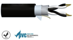 Multi-Pair 7/0.30mm² 2 Pair Screened Pvc Cable | 500m Black 007.003.0095