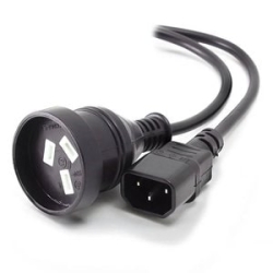 Alogic 1.5M Iec C14 To Aus 3 Pin Mains Plug Male To Female MF-C14AUS3P-1.5