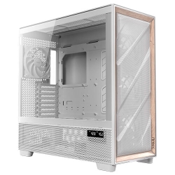 Antec Flux Pro, E-Atx Premium Birch, Iunity Temperature Display. CPU And GPU LED Display, 6x High Performance Fans, Argb Pwn Ctrl, Psu Shift Case Flux PRO White EUV