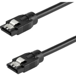StarTech.com 0.3 M Round Sata Cable - Latching Connectors - 6Gbs Sata Cord - Sata Hard Drive Power Cable - Lifetime Warranty (SATRD30CM) - Cable For Server, Hard Drive, Dvd, Computer, Storage Equipment, Storage Array - First End: 1 X 7-pin Sata 3.0 - Fem