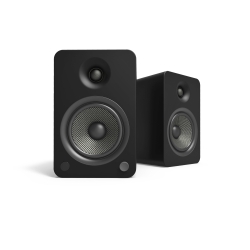 Kanto YU6 200W Powered Bookshelf Speakers With Bluetooth And Phono Preamp - Pair, Matte Black KO-YU6MB-I