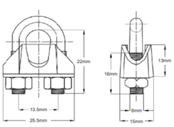 Catenary Wire Clamp 003.002.0005