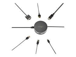 Startech.Com USB-C Multiport Adapter - HDMI/DP/VGA/Gbe/USB/USB-C, Single Display, 60W, 3YR DKT31CHDVCM