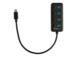 Startech.Com 4 Port USB-C Hub 5GBPS - 4X USB-A 3.0 - On/Off Port Switches 2YR HB30C4AIB