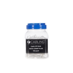 4Cabling CAT6 Utp RJ45 Insta Crimp Plug 100 Pack 005.002.0046