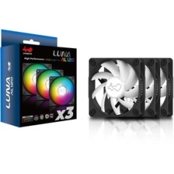 In Win Luna Iw-Fn-Al120-3Pk 3 Cooling Fan - Motherboard, Pc - 120 Mm Maximum Fan Diameter - 3 X Fan(s) - 140.95m³/h Maximum Airflow - 1800 Rpm - Long Life Sleeve Bearing - Connector To M/b: 4-Pin (Pwm, 12V), 3-Pin (Argb, 5V), Connector (Fan To Fan): Non