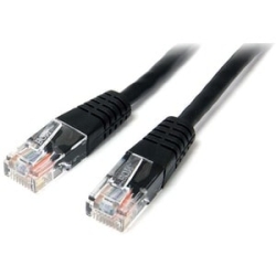 15m Cat5e Black Molded Cat5e Patch Cable M45PAT15MBK