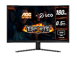Aoc 31.5" (16:9) Curve, Qhd, 1MS, 180HZ, Freesync, 1000R, HDMI(2) ,DP, 3YR CQ32G4E