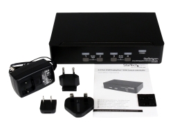 Startech 4 Port Single Displayport Kvm Switch, USB, Audio, No CABLE,3YR SV431DPUA