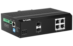 D-Link 6-Port Smart Managed PoE+ Switch DIS-F200G-6PS-E