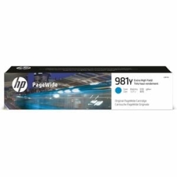 HP 981Y Extra High Yield Cyan Original PageWide Cartridge L0R13A