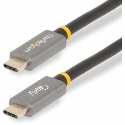 StarTech.com 3ft (1m) USB4 Cable, USB-If Certified USB-C Cable, 40 Gbps, 100W, 8K 60Hz, Compatible W/Thunderbolt 4/3/USB 3.2, USB Type-C - 3.3ft USB-If Certified USB4 Type-C Cable Supports 40Gbps, DisplayPort 1.4 Video W/ Dsc Up To 8K 60Hz, And 100W Char