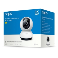 TP-Link TC74 Pan/Tilt Ai Home Security Wi-Fi Camera , 3K 5MP (2880×1620), 2.4 GHz, Horizontal 360º TC74
