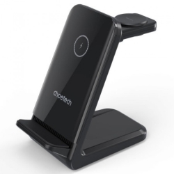 Choetech T608-F-Bk 15W 4-in-1 Wireless Charger Stand For IWatch And Samsung Watch (Black) ELECHOT608FBK