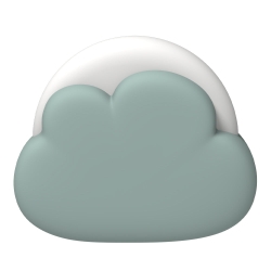 Kreafunk Kids Cloudy Lamp - Dusty Green KFKZH08