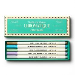 Printworks Metallic Art Markers-5pack PW-00744