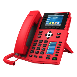 Fanvil X5U-Red High End Enterprise Ip Phone - 3.5" Colour Screen, 16 Lines, 40 X Dss Buttons, Dual Gigabit NIC,Bluetooth - 2 Years Warranty - Red X5U-R