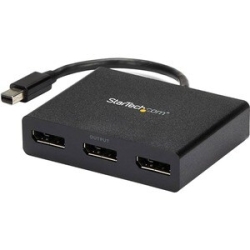 StarTech.com Mini DisplayPort To DisplayPort Multi Monitor Splitter - 3-Port Mst Hub - MDP 1.2 To 3x DP Mst Hub - 30 Hz To 60 Hz - 3840 × 2160 - 2 M Maximum Operating Distance - DisplayPort MSTMDP123DP