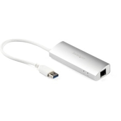 3 Port Portable USB 3.0 Hub Plus GbE ST3300G3UA