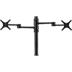 Afs-At-Dc Dual Swing Arms On Post - Monitors Each To 8kg (17.6lb) Or 5.5kg (12lb) Curved - Desk Clamp And Bolt Through Fixing Included - Black AFS-AT-DC-B