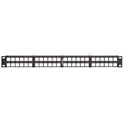 Leviton - E2XHD 1RU Flat High Density Panel Eu LE-E2X1F-E48