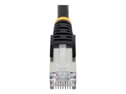Startech 50CM CAT6A Ethernet Cable - Black - Low Smoke Zero Halogen (Lszh) - 10GBE 500MHZ NLBK-50C-CAT6A-PATCH