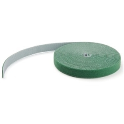 100ft Hook And Loop Roll - Cut-to-Size Reusable Cable Ties - Bulk Industrial Wire Fastener Tape /Adjustable Fabric Wraps Green / Resuable Self Gripping Cable Management Straps (HKLP100GN) HKLP100GN
