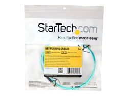 Startech.Com 1M Lc Fiber Optic Cable ,10GB, Mm Duplex 50 /125 - Lszh, Ltw (Aqua) A50FBLCLC1