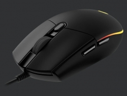 Logitech G203 Black Wired Gaming Mouse: Lightsync G203 Black (G203 Black)