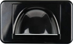 4cabling Bullnose Wall Plate Black 05DWPMBK