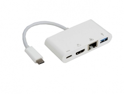8ware Usb Type-c To 3.0 Type-a + Hdmi + Gigabit Ethernet With Type-c Charging Port - Up  To 60w