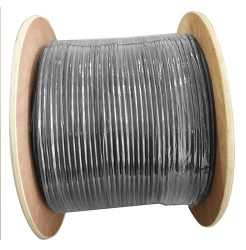 8ware Cat 6a Underground/ External Cable 350m Roll In Black Cat6a-ext350blk