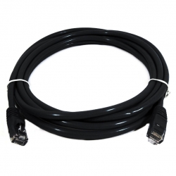 8Ware Cat6A Utp Ethernet Cable 0.5M (50Cm) Snagless Black Pl6A-0.5Blk