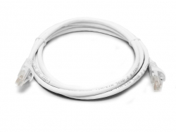 8ware Cat 6a Utp Ethernet Cable Snagless   - 1m (100cm) White Pl6a-1wh