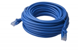 8Ware Cat6A Utp Ethernet Cable 50M Snagless Blue Pl6A-50Blu