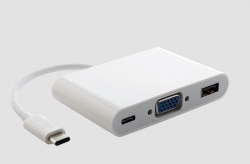 Astrotek Thunderbolt Usb 3.1 Type C (usb-c) To Vga + Usb + Card Reader Video Adapter Converter Male