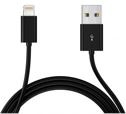 Astrotek 1m Usb Lightning Data Sync Charger Black Cable For Iphone 6s 6 Plus 5 5s Ipad Air Mini AT-USBLIGHTNINGB-1M