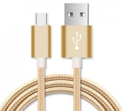Astrotek 2m Micro Usb Data Sync Charger Cable Cord Gold Color For Samsung Htc Motorola Nokia Kndle AT-USBMICROBG-2M
