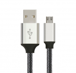 Astrotek 2m Micro Usb Data Sync Charger Cable Cord Silver White Color For Samsung Htc Motorola