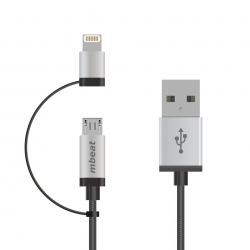 Mbeat Lightning With Micro Usb Data Cable In 1m Icab21-1s