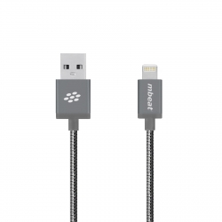 Mbeat "toughlink" Space Gray 1.2m Metal Braided Mfi Lightning Cable Mb-ica-gry
